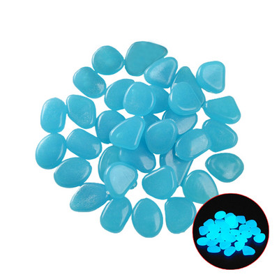 Záhradné dekorácie, svetelné kamene, simulácia dlažobných kameňov, žiarivé kamene, zmiešané farby, 100 ks, akvárium, 2,2 cm, živicové kamienky, kamienky