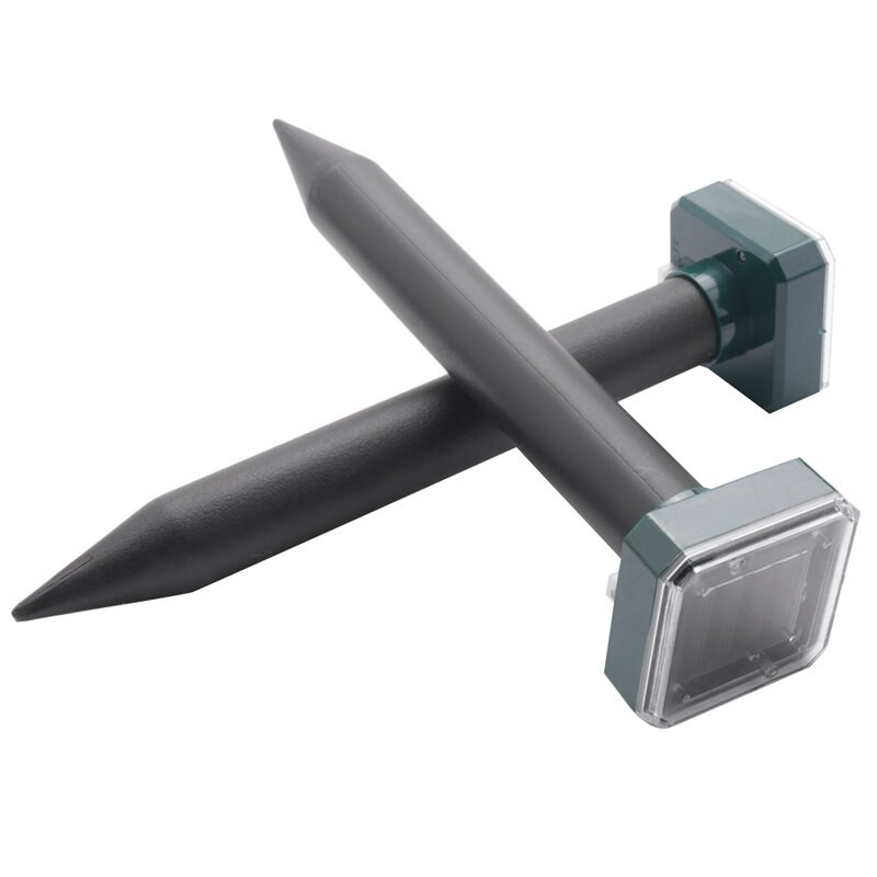 10 kusov vonkajších solárnych ultrazvukových vibračných odpudzovačov škodcov, odpudzovačov hadov pre trávnik, záhradu, dvor a farmu