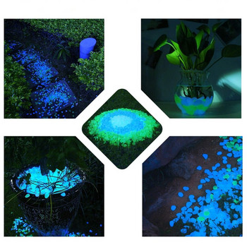 30 τμχ Glow in the Dark Garden Βότσαλα Λάμψη Πέτρες Βράχοι για Πεζοδρόμια Μονοπάτι κήπου Αίθριο γκαζόν κήπου Διακόσμηση αυλής Φωτεινές πέτρες