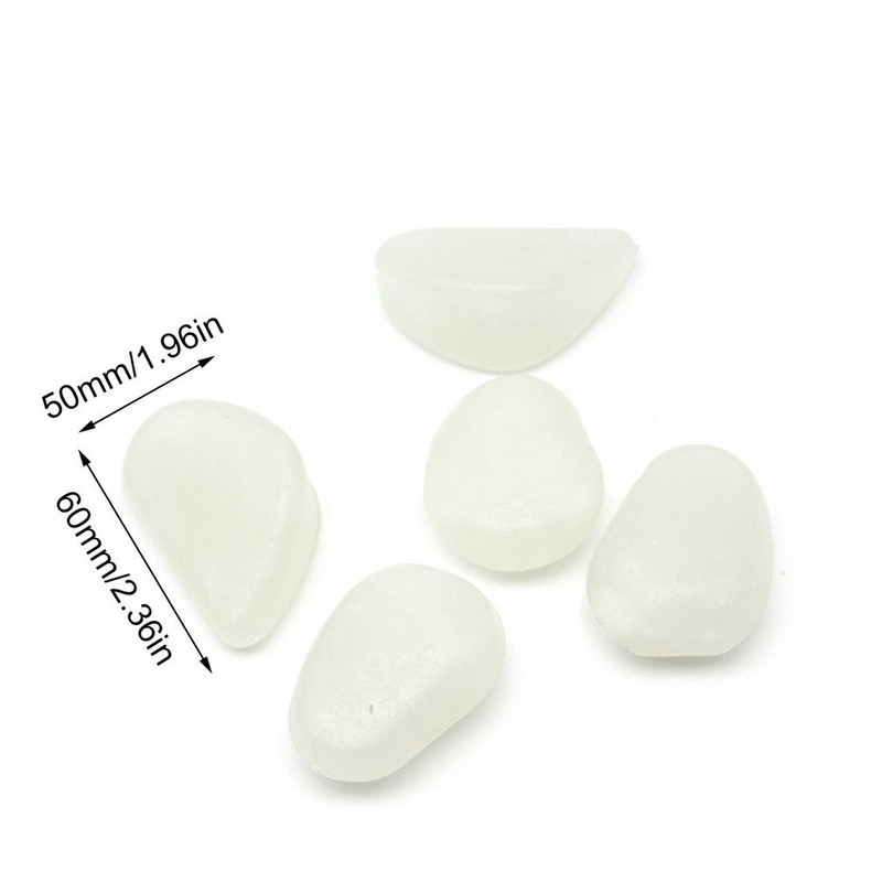 30 vnt Švyti tamsoje sode Akmenukai Švyti Akmenys Uolos takams Sodo takas Terasa Veja Sodo Kiemo Dekoras Šviečiantys akmenys