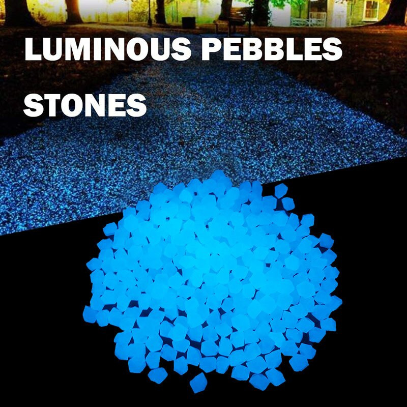 Svietiace kamene, 200 kusov, vonkajšia dekorácia, záhrada, trávnik, nádvorie, skaly, akvárium