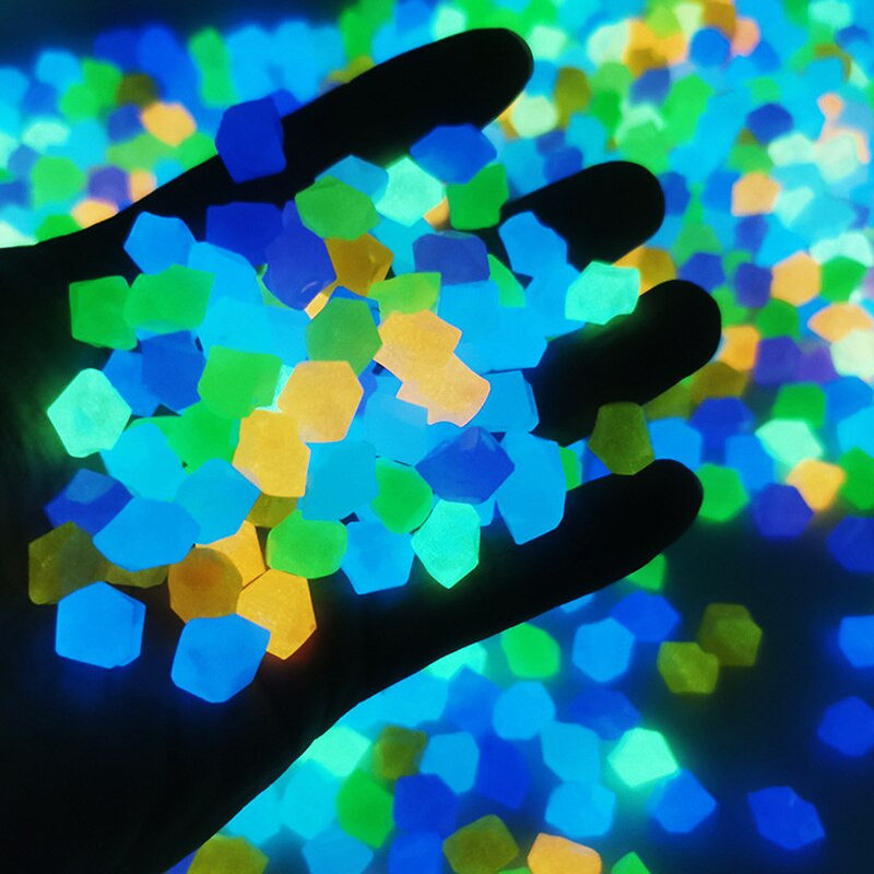 Ryškus akmuo šviečia tamsoje, 50/100/200 kambariai, sodo apdaila, lauko, derva, kiemo akvariumo peizažas