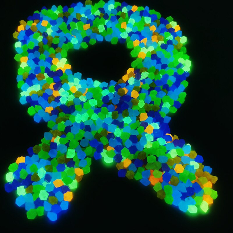 Ryškus akmuo šviečia tamsoje, 50/100/200 kambariai, sodo apdaila, lauko, derva, kiemo akvariumo peizažas