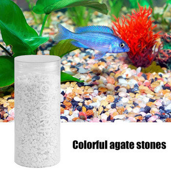 Естествени полирани декоративни скали от ахат Цветен смесен камък от ахат за декорация на дома Пейзаж Сукуленти Декор на постелки Риба