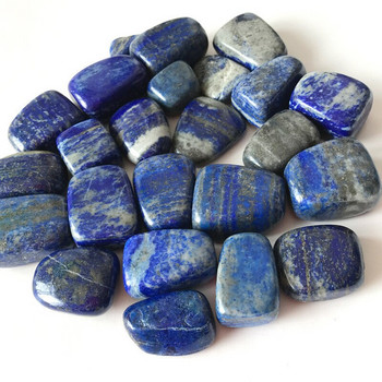 20-50mm Φυσικό Μεγάλο Lapis Lazuli Gravel Crystal Original Stone Granule Fish Tank Flower Decorationing Landscaping 500g