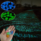 80 ks svietiace v tme kamienky záhradné svietiace kamene na dekoráciu akvária dekoratívne svetelné kamene dekorácia chodníka do akvária