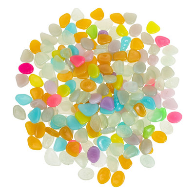 Pietre Pietricele strălucitoare Rocksthe Dark Garden Rezervor de pește Acvariu Umplutură de piatră luminoasă Pietriș Vase strălucitoare Peisaj decorativ