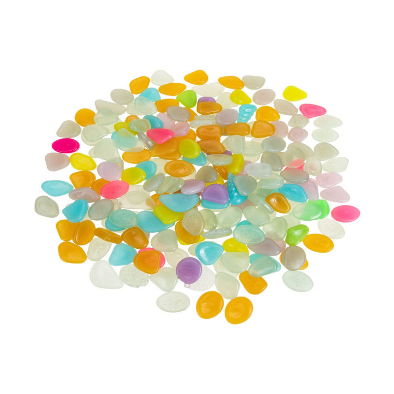 Pietre Pietricele strălucitoare Rocksthe Dark Garden Rezervor de pește Acvariu Umplutură de piatră luminoasă Pietriș Vase strălucitoare Peisaj decorativ