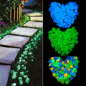 80 ks svietiace žiariace kamene v tvare mušle, hviezdice, mušle do akvária, stolové chodníky, záhradné svietiace v tme, dekorácia kamienkov