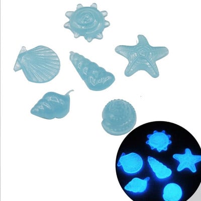 Svjetleći kamen DIY Smola za noćnu rasvjetu 100 kom. Fluorescentni kamenčići koji se mogu reciklirati Polikromatski 9 boja Dekoracija doma