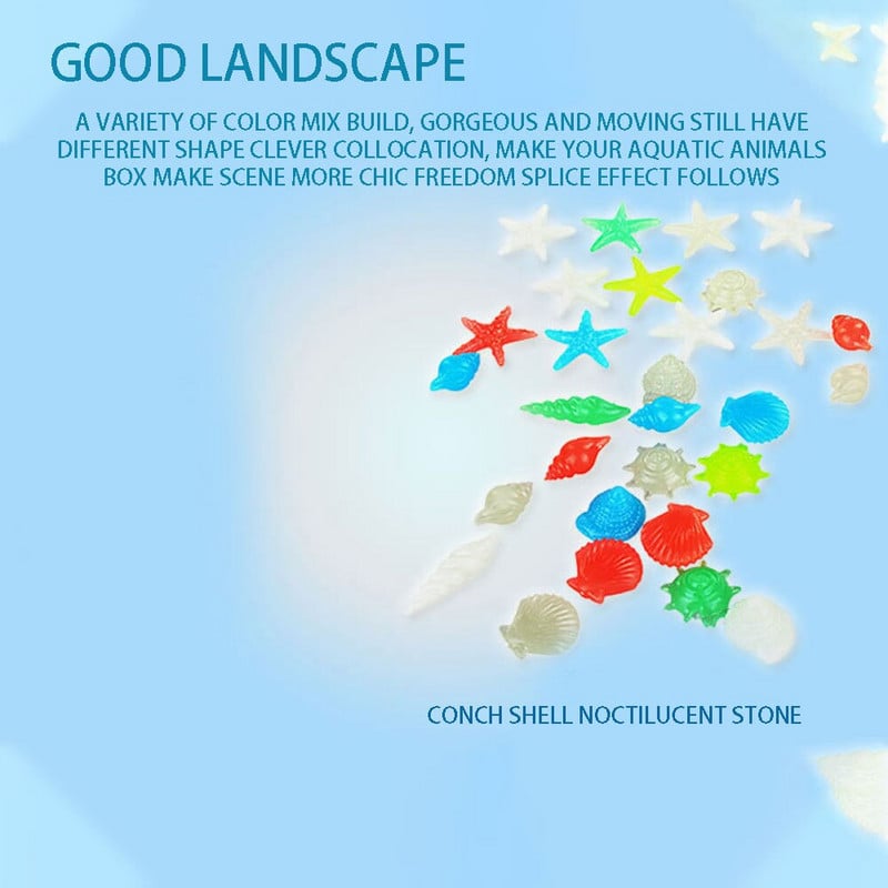 Svjetleći kamen DIY Smola za noćnu rasvjetu 100 kom. Fluorescentni kamenčići koji se mogu reciklirati Polikromatski 9 boja Dekoracija doma