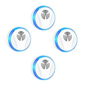 4 balenia ultrazvukových odpudzovačov škodcov, elektronický odpudzovač škodcov, zástrčka do zásuvky pre vnútorné použitie, pre domácu garáž, zástrčka US