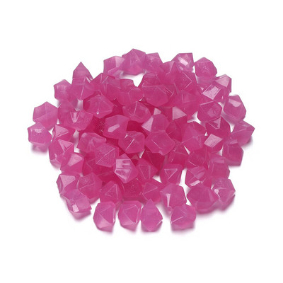 300 buc/pachet, 14 mm, formă neregulată, pietriș luminos de grădină, piatră de rășină luminoasă pentru grădină și decorarea rezervorului de pește, pietre colorate