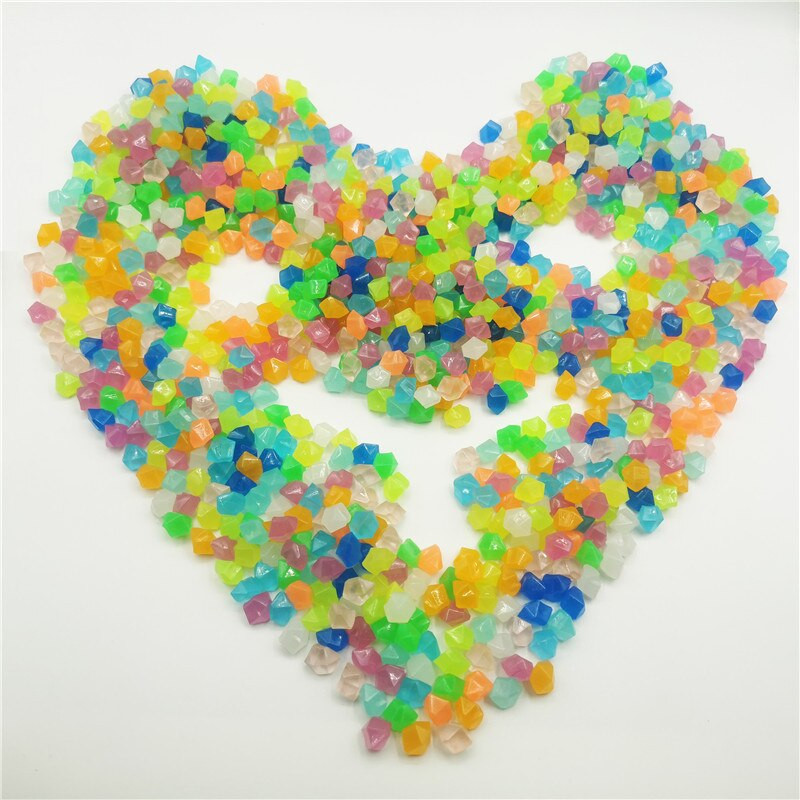 100/200 ks/balenie Vonkajšie svetelné kamene Svietiace v tme Záhradné kamienky Dekorácia akvária Kamienkové kamene Akvárium Mix farieb