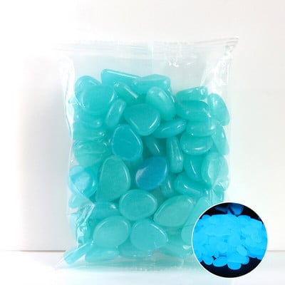 Pietre luminoase de exterior care strălucesc în întuneric Pietricele Pietre luminoase strălucesc Acasă rezervor de pește Cristale naturale Stânci Decorare grădină