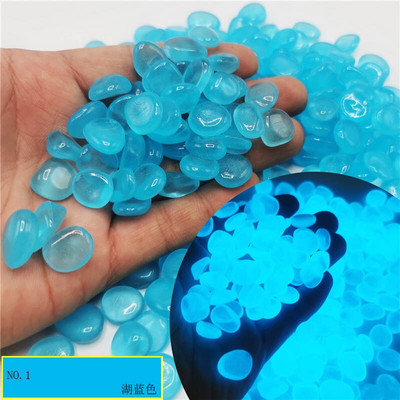 Decor de grădină Pietre luminoase strălucesc în întuneric Pietricele decorative Decorarea rezervorului de pește în aer liber Pietriș de pietriș Acvariu Mix Culoare H1207