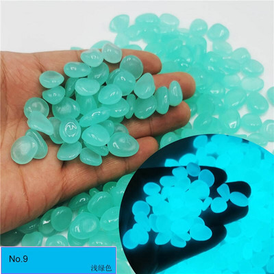 Decor de grădină Pietre luminoase strălucesc în întuneric Pietricele decorative Decorarea rezervorului de pește în aer liber Pietriș de pietriș Acvariu Mix Culoare H1207