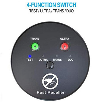 Ultra Sonic Mouse Repell-En, Electronic Rodent Repell-Er, 360 Degree Multiple Pest Con-Trol 3 In1 Pressure Wave