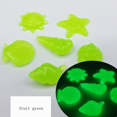 80 ks svietiace kamene v tvare mušle, hviezdicová mušľa pre akvárium, nádrž na ryby, bazén, záhradnú dekoráciu, svietiace v tme kamienky