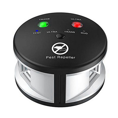 AT69 - Odpudzovač hlodavcov Riple, ultrazvukový odpudzovač škodcov, tlaková vlna, vnútorný pre myši, potkany, pavúky, 360 stupňov, zástrčka UK