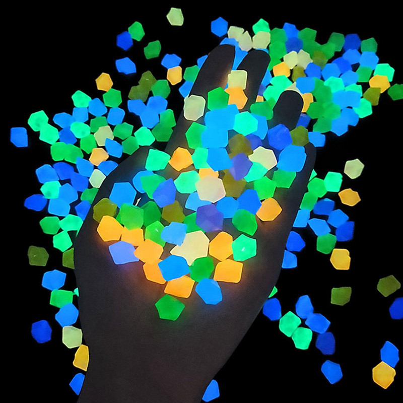 300 ks svetelné kamene farebné akvárium svetelné umelé kamene kamienky domáca záhradná dekorácia vonkajšia krajina