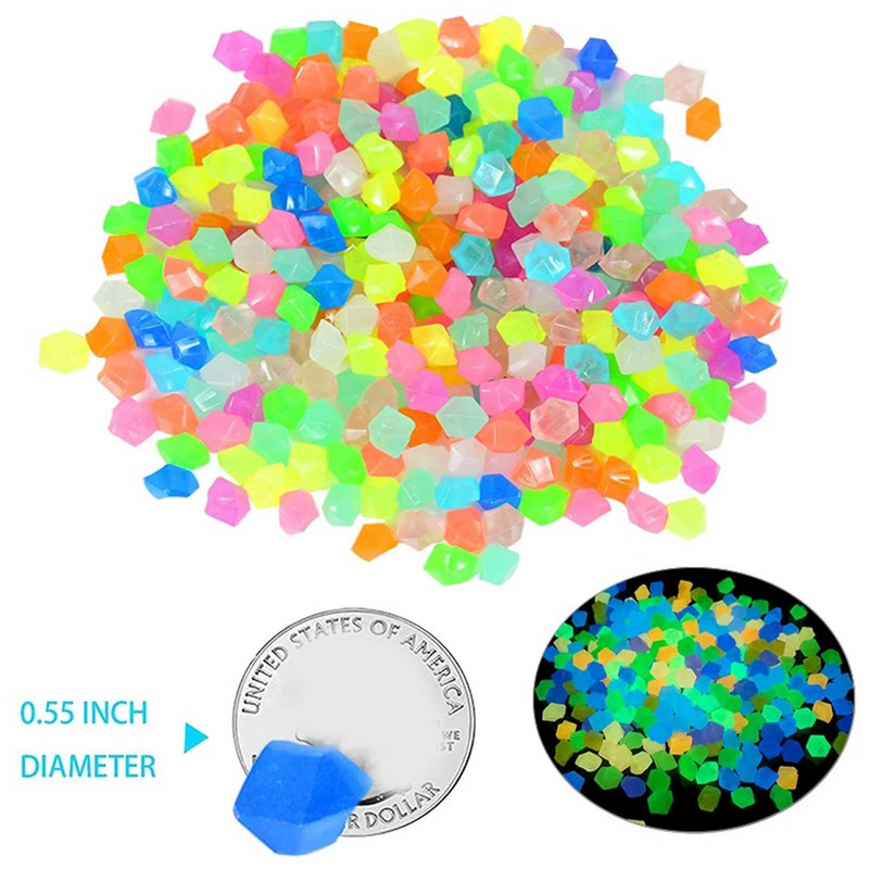 300 ks svetelné kamene farebné akvárium svetelné umelé kamene kamienky domáca záhradná dekorácia vonkajšia krajina