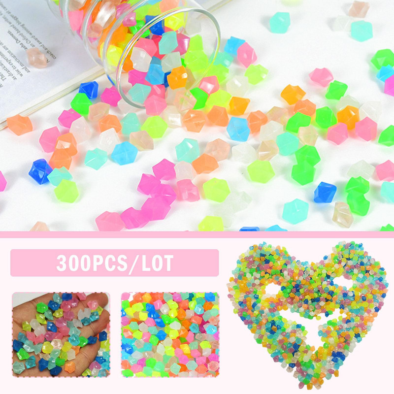 300 ks svetelné kamene farebné akvárium svetelné umelé kamene kamienky domáca záhradná dekorácia vonkajšia krajina