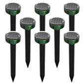 AT69 -8 ks odpudzovač krtkov, vonkajší solárny sonický odpudzovač krtkov, odpudzovač sysľov, odpudzovač hadov, na trávnik, záhradu, dvor, farmu atď.