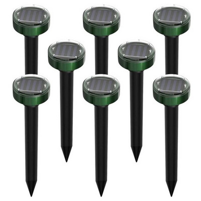 AT69 -8 ks odpudzovač krtkov, vonkajší solárny sonický odpudzovač krtkov, odpudzovač sysľov, odpudzovač hadov, na trávnik, záhradu, dvor, farmu atď.