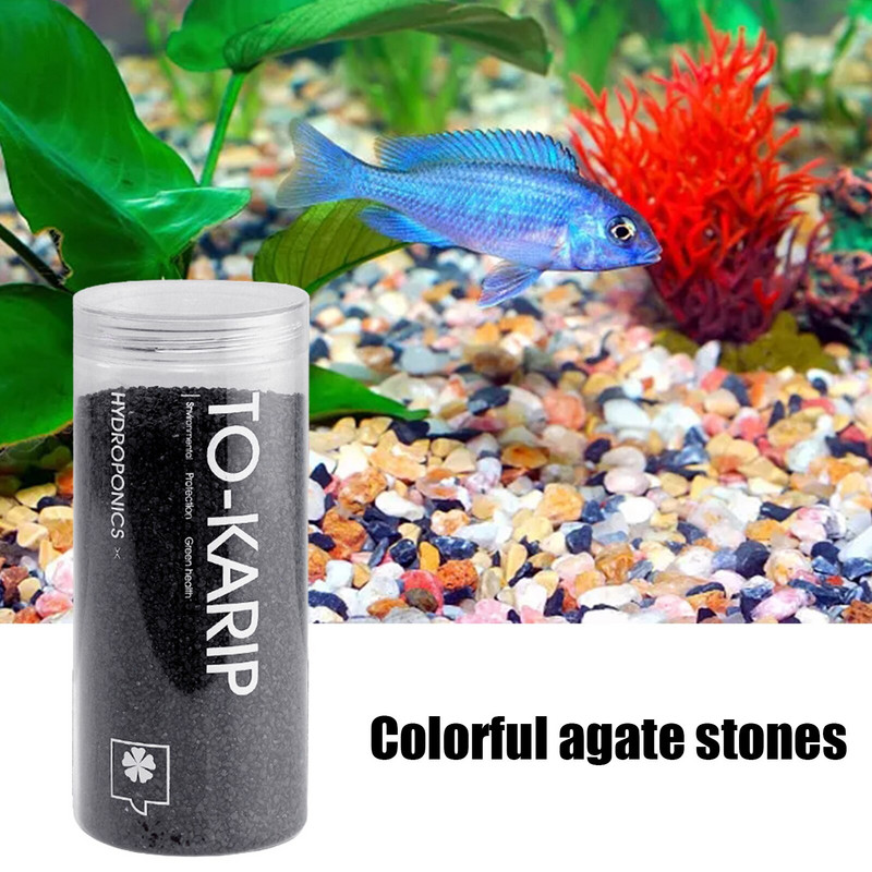 Prírodný leštený dekoratívny achátový kameň Prírodný leštený zmiešaný farebný kameň Achátový kameň na bytovú dekoráciu, výplň akvárií