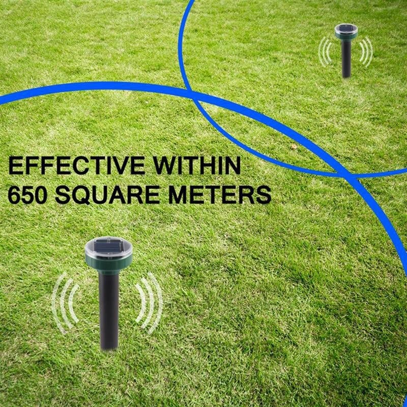 Vonkajší solárny ultrazvukový vibračný odpudzovač hadov, elektronický odpudzovač hadov, záhrada, dvor, farma atď.