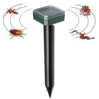 Solar Ultrasonic Pest Repeller Stake-Outdoor Pest and Mouse Repellent - Solar Powered Animal and Rodent Repellents