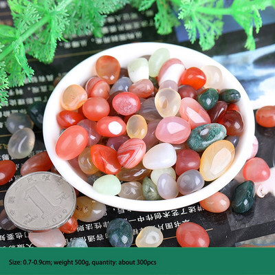 500g/zsák Nyers természetes kő Artware Drágakő lakberendezés Szabálytalan alakú Vegyes tereprendezés Szikla akvárium öt színes kavics