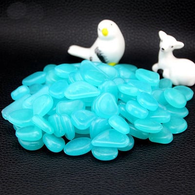 100 ks svietiaci v tme záhradné kamienky na chodníky, záhradná dekorácia, svietiace kamienky, rastliny, akvárium, svetelné kamene