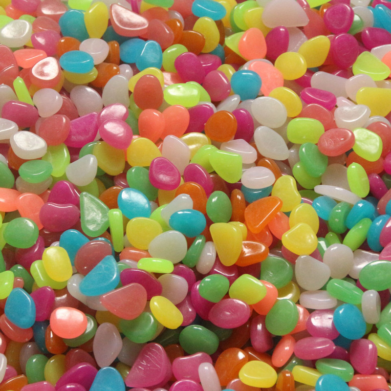 100 ks svietiaci v tme záhradné kamienky na chodníky, záhradná dekorácia, svietiace kamienky, rastliny, akvárium, svetelné kamene