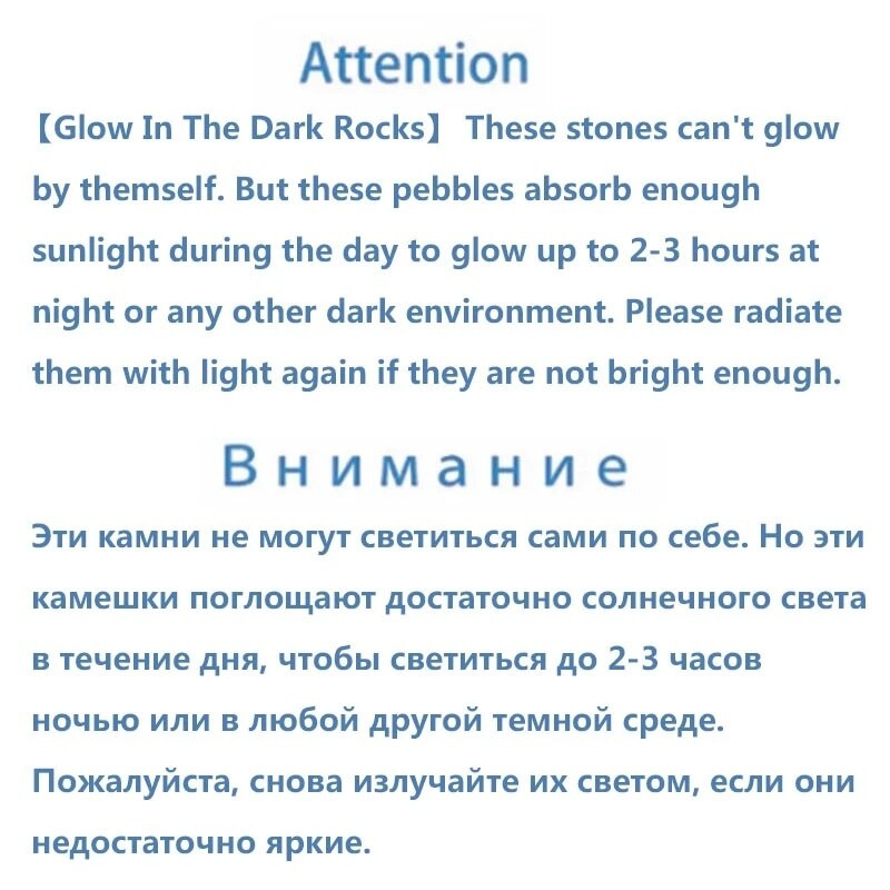 300 de bucăți Pietre luminoase de exterior Pietrele decorative de grădină Decorație de exterior Pietriș de pietriș Pietre de acvariu Mix de culori pentru grădină