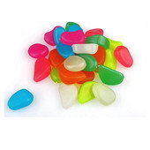 100 buc Pietre strălucitoare în întuneric Pietre strălucitoare Pietre pentru trotuare Alee de grădină Patio Peluză Grădină Decor pentru curte Pietre luminoase