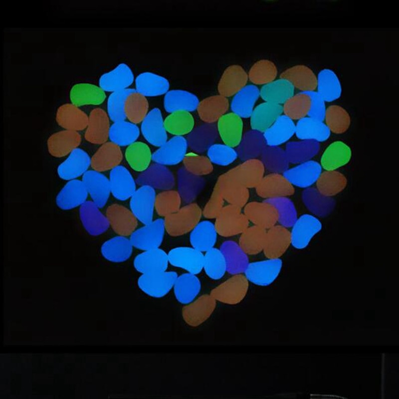 100 buc Pietre strălucitoare în întuneric Pietre strălucitoare Pietre pentru trotuare Alee de grădină Patio Peluză Grădină Decor pentru curte Pietre luminoase