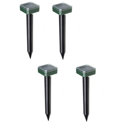 Respingător solar cu ultrasunete pentru dăunători Stake-Repelent pentru dăunători și șoareci în aer liber - Repelente pentru animale și rozătoare cu energie solară