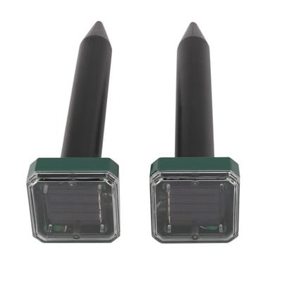 Respingător solar cu ultrasunete pentru dăunători Stake-Repelent pentru dăunători și șoareci în aer liber - Repelente pentru animale și rozătoare cu energie solară