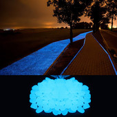 200db Ragyogó kavics Tájrendezés sziklák világítanak a sötétben kövek Kavicsok világító háztáji dekoráció Kerti kövek Haldíszek