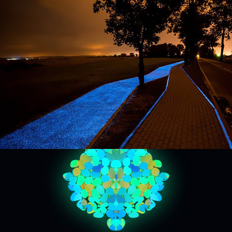 200 buc Pietrele strălucitoare Roci pentru amenajare a teritoriului Pietre strălucitoare Pietre de grădină în aer liber Pietriș Acvariu luminos Pietriș Pește strălucitor