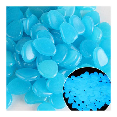 100 vnt. Šviečiantys tamsoje Šviečiantys dekoratyviniai akmenukai Akmenys Uolos takams Sodo takas Kiemas Veja Akmens papuošimai