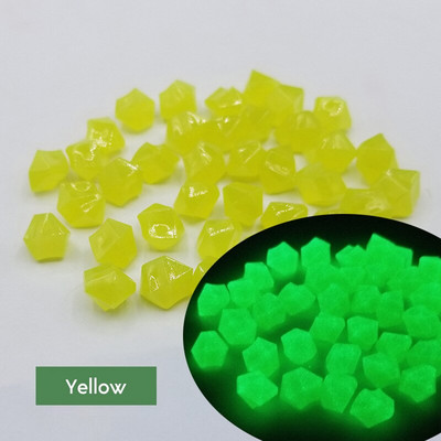 Lauko šviečiantys akmenys tamsoje sode šviečia akmenukai Akvariumo apdaila Akvariumo mišinio spalva