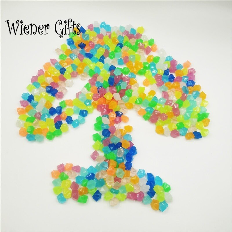 Lauko šviečiantys akmenys tamsoje sode šviečia akmenukai Akvariumo apdaila Akvariumo mišinio spalva