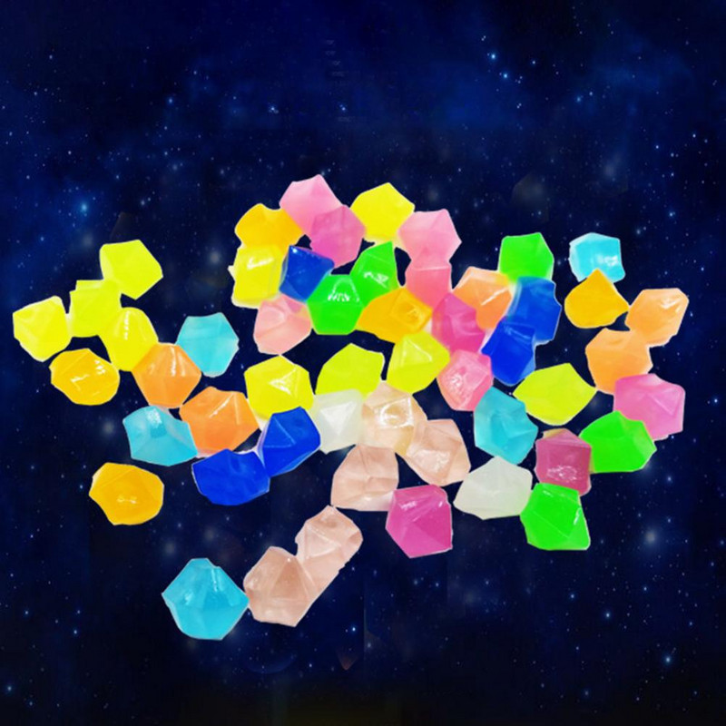 Papuošalai 300 vnt. Praktiškas vejos sodo kiemo dekoras Šviečiantys akmenys Namų apyvokos reikmenys Šviečiančios uolos, daugkartinio naudojimo namuose