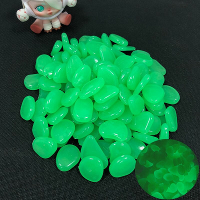 100/200 vienetų sodo puošmena Šviečiantis akmuo šviečia tamsoje Dekoratyviniai akmenukai Lauko Akvariumo Akvariumas Akvariumas Akvariumas