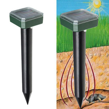 Solar Ultrasonic Pest Repeller Stake-Outdoor Pest and Mouse Repellent - Solar Powered Animal and Rodent Repellents