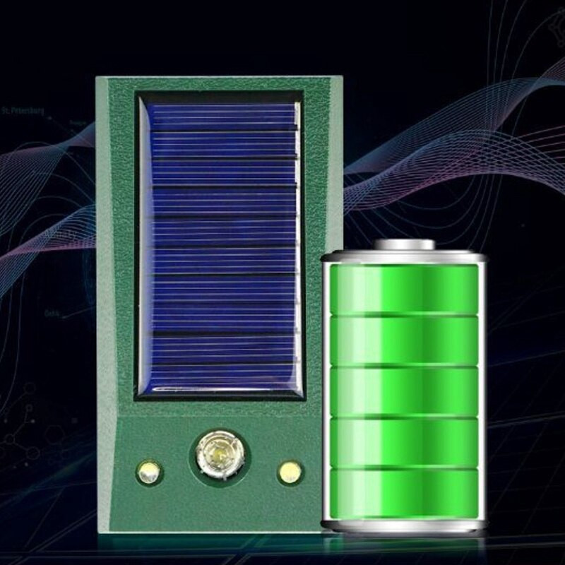 Nový ultrazvukový repelent proti hmyzu, hmyzu, škodcom, psom, myšiam, vtákom, mačkám, švábom, blikajúce červené svetlo na odháňanie vlka