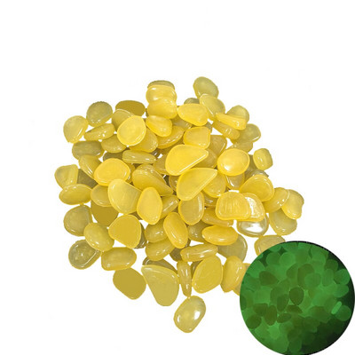 100 vnt./pak. Sodo dekoras Šviečiantys akmenys tamsoje šviečiantys dekoratyviniai akmenukai lauko akvatoriumi apdaila akmenukų uolų akvariumas